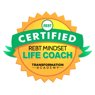 Certified REBT Mindset Life Cach Certified REBT Mindset Life Coach Badge